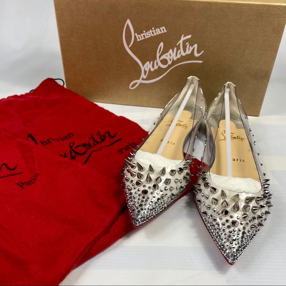 Christian Louboutin Women's Grotika Flats 38.5 NEW - Picture 1 of 16